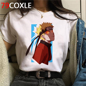 Naruto Summer Harajuku Cool Tshirt Unisex 90s T Shirt Japanese Anime Funny Cartoon T-shirt Streetwear Hip Hop Top Tees Male