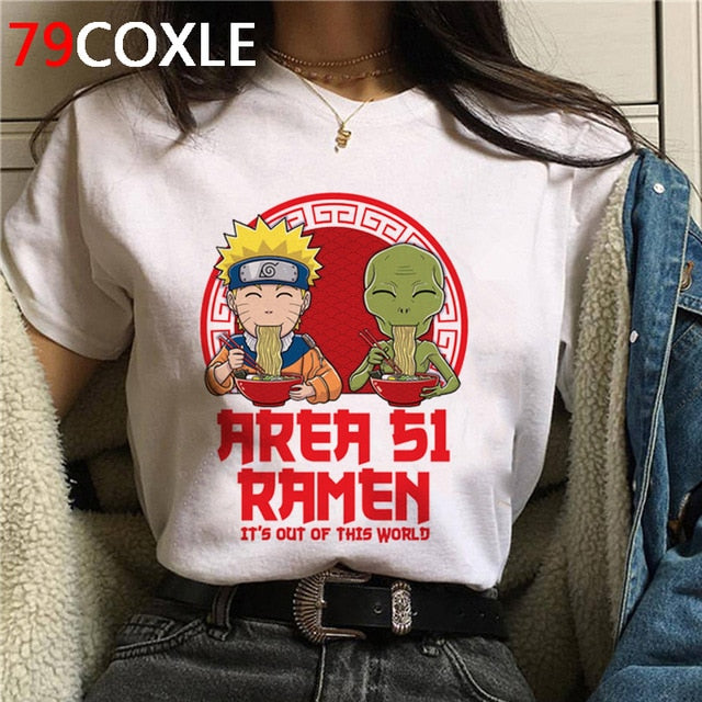 Naruto Summer Harajuku Cool Tshirt Unisex 90s T Shirt Japanese Anime Funny Cartoon T-shirt Streetwear Hip Hop Top Tees Male