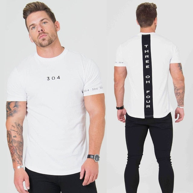 Men Cotton Short sleeve t shirt Fitness Slim Patchwork Black T-shirt Male Brand Gym Tees Tops Summer New Fashion Casual clothing