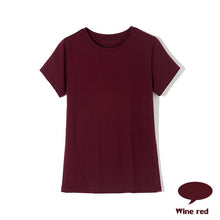 High Quality 18 Color S-3XL Plain T Shirt Women Cotton Elastic Basic T-shirts Female Casual Tops Short Sleeve T-shirt Women 002