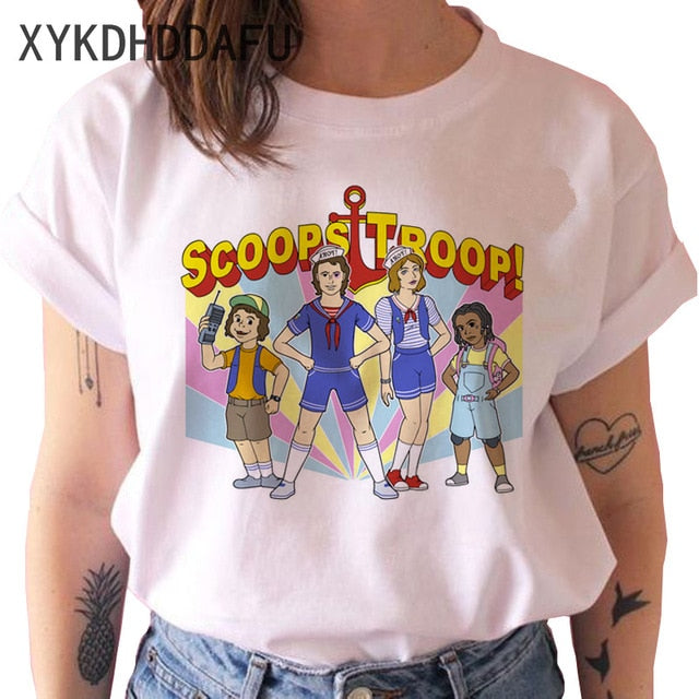 Stranger Things Season 3 T Shirt Men/women Upside Down Eleven Tshirt Male Graphic T-shirt Top Tee Shirts Funny Clothing Harajuku
