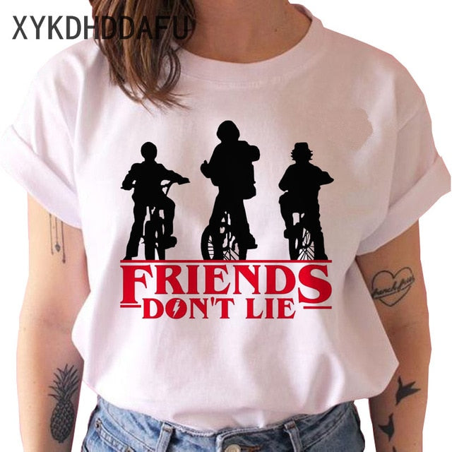 Stranger Things Season 3 T Shirt Men/women Upside Down Eleven Tshirt Male Graphic T-shirt Top Tee Shirts Funny Clothing Harajuku