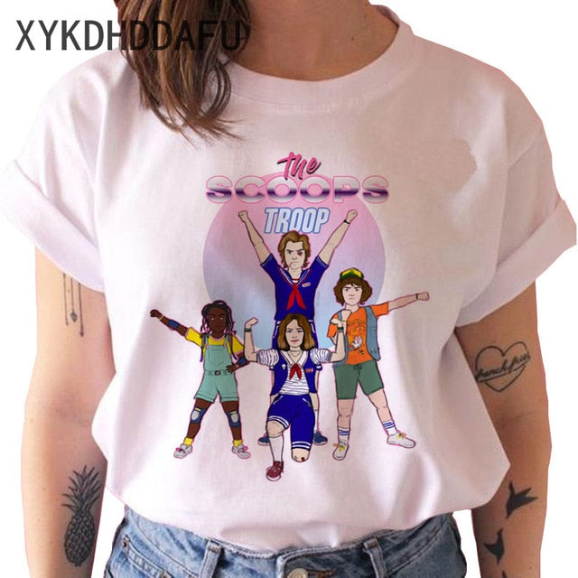 Stranger Things Season 3 T Shirt Men/women Upside Down Eleven Tshirt Male Graphic T-shirt Top Tee Shirts Funny Clothing Harajuku
