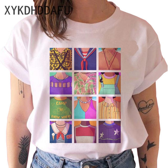 Stranger Things Season 3 T Shirt Men/women Upside Down Eleven Tshirt Male Graphic T-shirt Top Tee Shirts Funny Clothing Harajuku