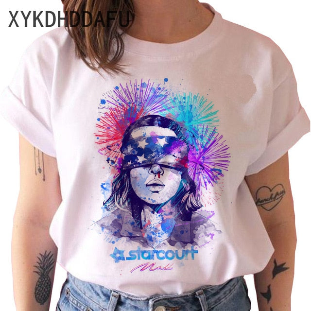 Stranger Things Season 3 T Shirt Men/women Upside Down Eleven Tshirt Male Graphic T-shirt Top Tee Shirts Funny Clothing Harajuku