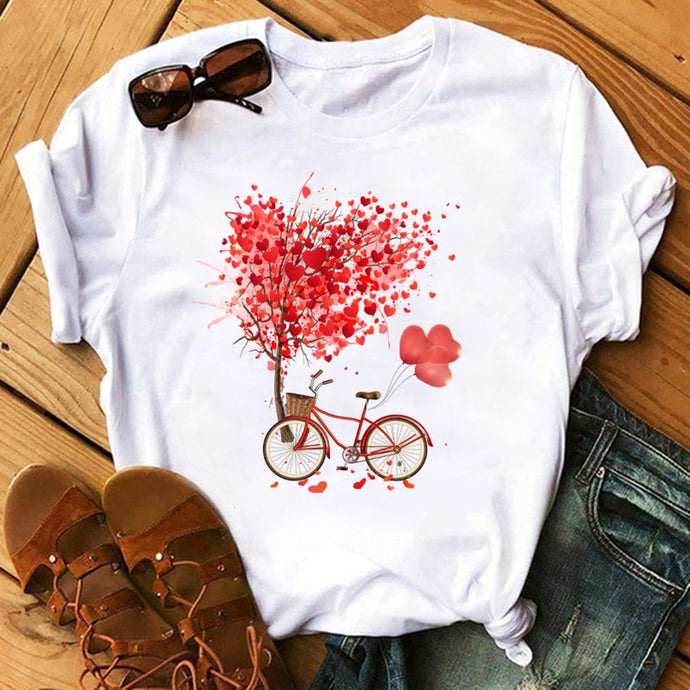 Maycaur Vogue T Shirt Women Summer Casual Tshirts Tees Harajuku Korean Style Graphic Tops New Kawaii Short Sleeve Female T-shirt