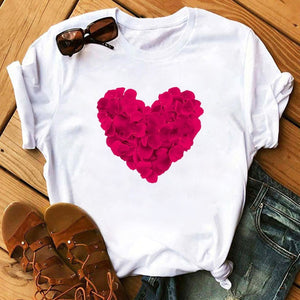 Maycaur Vogue T Shirt Women Summer Casual Tshirts Tees Harajuku Korean Style Graphic Tops New Kawaii Short Sleeve Female T-shirt