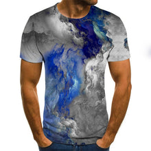 Ink style men's T-shirt 3D creative cloud graphic T-shirt summer casual tops fashion round neck shirt plus size streetwear