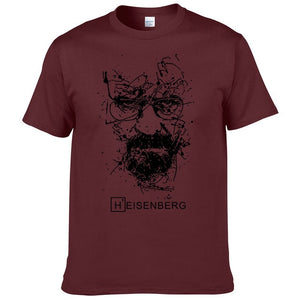 2017 New Fashion Breaking Bad T Shirts Men Heisenberg Camisetas Hombre Men Cool Tee Shirt Tops Short Sleeve Cotton T-shirts #191