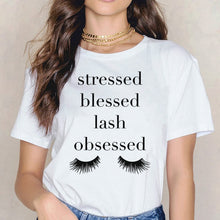 2020 New Shirts Women Princess Makeup Art Pink Eyelashes Print Vogue Top Female T-shirt Summer Harajuku Streetwear Short Clothes