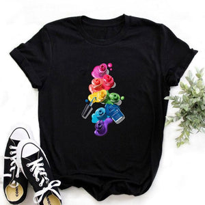 2020 Tees Women T Shirt Print Letter T-shirt Casual White Black Pink Short Sleeve Cotton Tops Summer Brand clothing