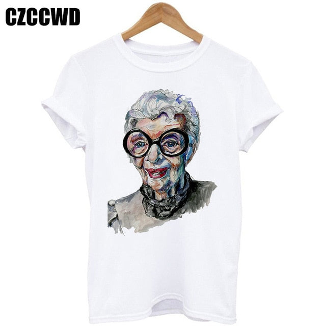 Yellow Plus Size T-shirt Women Summer Vogue Print Lady Casual T Shirt Tops Harajuku Streetwear Short Sleeve O-Neck Tees Tshirt