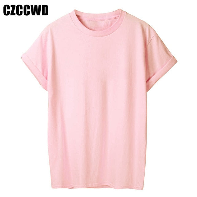 Yellow Plus Size T-shirt Women Summer Vogue Print Lady Casual T Shirt Tops Harajuku Streetwear Short Sleeve O-Neck Tees Tshirt