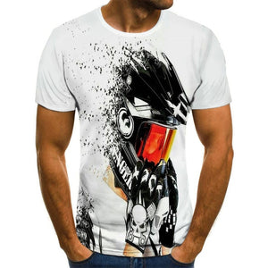 Cool racing graphics T-shirt motorcycle 3D printed men's T-shirt summer fashion tops punk T-shirt men's plus size streetwear