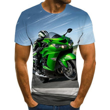 Cool racing graphics T-shirt motorcycle 3D printed men's T-shirt summer fashion tops punk T-shirt men's plus size streetwear