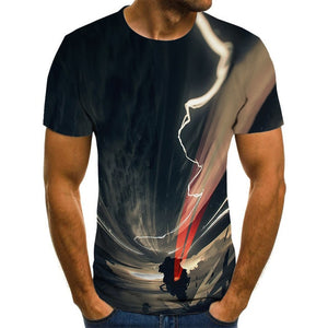 Cool racing graphics T-shirt motorcycle 3D printed men's T-shirt summer fashion tops punk T-shirt men's plus size streetwear