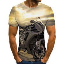 Cool racing graphics T-shirt motorcycle 3D printed men's T-shirt summer fashion tops punk T-shirt men's plus size streetwear