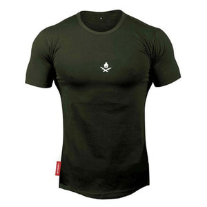 2020 New brand Clothing fitness Running t shirt men O-neck t-shirt cotton bodybuilding Sport shirts tops gym men t shirt