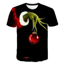 New 3D printed T-shirt movie green grinch T-shirt top fashion cute animal pattern men and women fashion clothing T-shirt