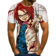 2020 Mens horror T shirts Fashion New Summer Men's Short Sleeve T-shirt Casual 3D Zombie Print Rock Tshirt For Man Full Printed