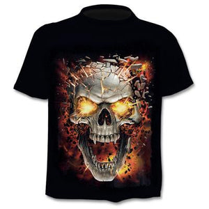 2020 New Fake Jacket Print T-Shirt Skull 3d T-Shirt Summer Trendy Short Sleeve T-Shirt Top Men/Female Short Sleeve Top