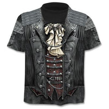 2020 New Fake Jacket Print T-Shirt Skull 3d T-Shirt Summer Trendy Short Sleeve T-Shirt Top Men/Female Short Sleeve Top