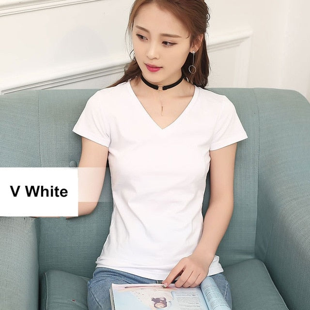 MRMT 2020 Brand New Womens 95% Cotton T-Shirt Pure Color Short Sleeve Women T shirt For Female Slim Tops Woman T shirts Clothing