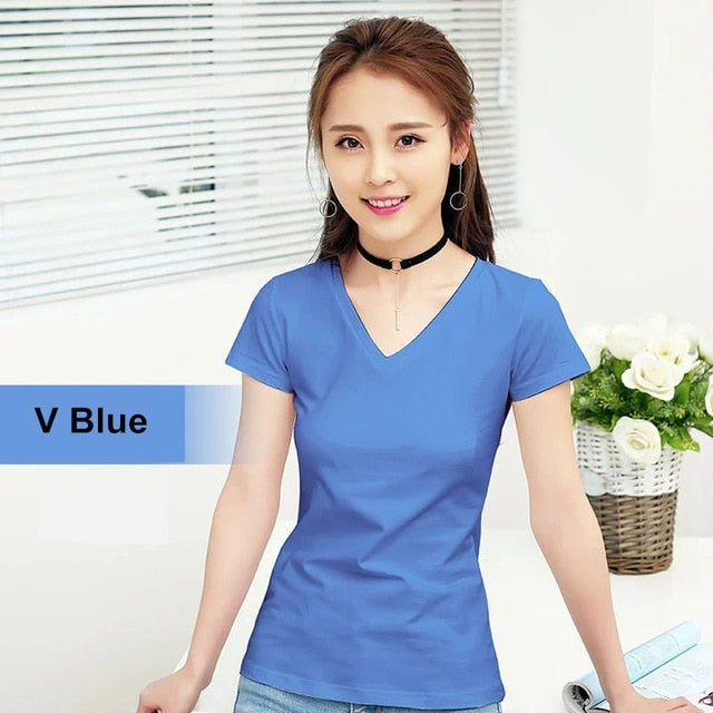 MRMT 2020 Brand New Womens 95% Cotton T-Shirt Pure Color Short Sleeve Women T shirt For Female Slim Tops Woman T shirts Clothing