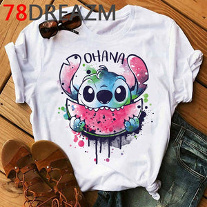 Kawaii Cartoon T Shirt Women Summer Tops Funny Harajuku T-shirt Cute Anime Graphic Tees Plus Size Unisex Tshirt Female