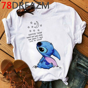 Kawaii Cartoon T Shirt Women Summer Tops Funny Harajuku T-shirt Cute Anime Graphic Tees Plus Size Unisex Tshirt Female