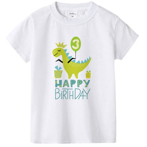 Dinosaur Birthday Shirt 1st Birthday T-Shirt Birthday Wild One Tee Dinosaur Party Shirt Dinosaur Theme Gift Boys Fashion Tee