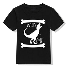 Dinosaur Birthday Shirt 1st Birthday T-Shirt Birthday Wild One Tee Dinosaur Party Shirt Dinosaur Theme Gift Boys Fashion Tee