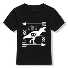 Dinosaur Birthday Shirt 1st Birthday T-Shirt Birthday Wild One Tee Dinosaur Party Shirt Dinosaur Theme Gift Boys Fashion Tee