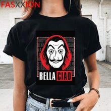 Money Heist Tshirt women/Men La Casa De Papel Harajuku T-shirt House of Paper Graphic Tshirt Bella Ciao Hip Hop Top Tees Male