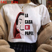 Money Heist Tshirt women/Men La Casa De Papel Harajuku T-shirt House of Paper Graphic Tshirt Bella Ciao Hip Hop Top Tees Male