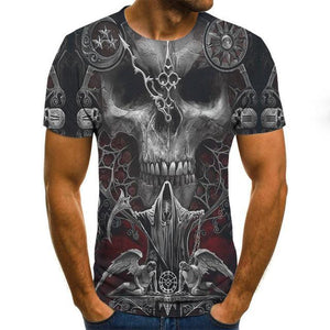 Men clothes 2020 New Mens Summer Skull Print Men Short Sleeve T-shirt 3D print t Shirt Casual Breathable funny t shirts