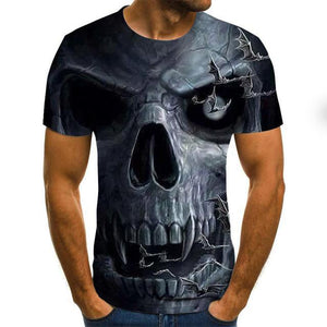 Men clothes 2020 New Mens Summer Skull Print Men Short Sleeve T-shirt 3D print t Shirt Casual Breathable funny t shirts