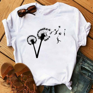 Maycaur Vogue T Shirt Women Summer Casual Tshirts Tees Harajuku Korean Style Graphic Tops New Kawaii Short Sleeve Female T-shirt