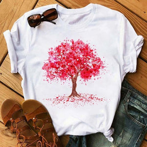 Maycaur Vogue T Shirt Women Summer Casual Tshirts Tees Harajuku Korean Style Graphic Tops New Kawaii Short Sleeve Female T-shirt