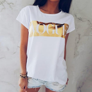 Golden Vogue Letter Print T Shirt Women Short Sleeve O Neck Loose Tshirt 2020 Summer Women Tee Shirt Tops Camisetas Mujer