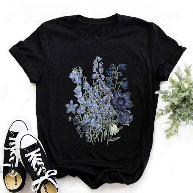 Women Bicycle Vogue Black T Shirt Girl Harajuku Korean Style Graphic Tops 2020 Kawaii Female T-shirt,Drop Ship