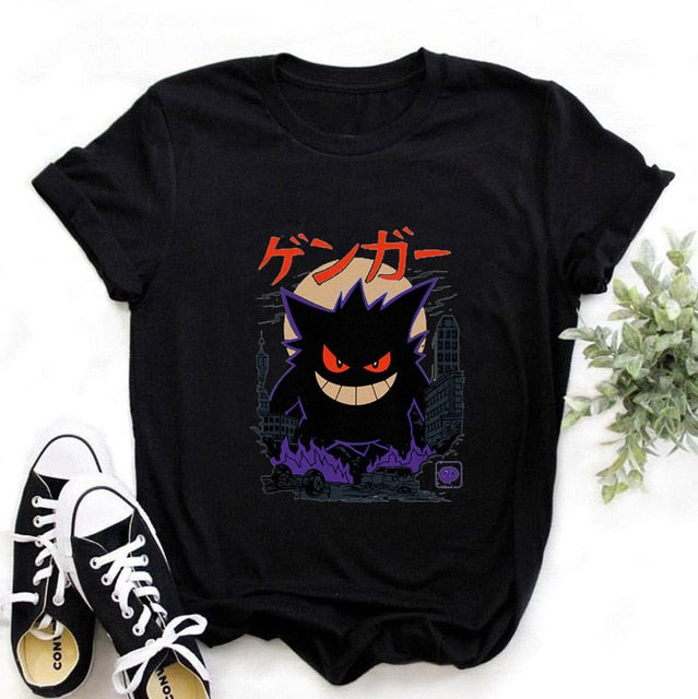 Women Bicycle Vogue Black T Shirt Girl Harajuku Korean Style Graphic Tops 2020 Kawaii Female T-shirt,Drop Ship