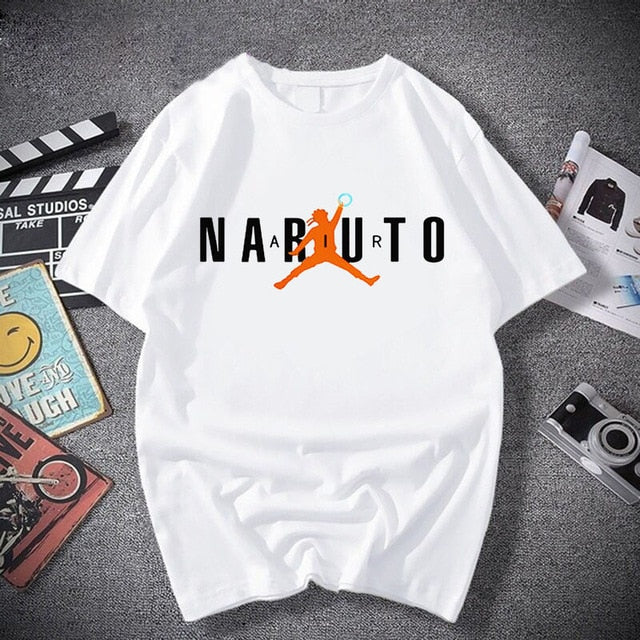 T-shirt Streetwear Naruto Sasuke Summer Harajuku Cool Tshirt Unisex T Shirt Japanese Anime Funny Cartoon Hip Hop Tops Tees Male