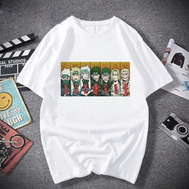T-shirt Streetwear Naruto Sasuke Summer Harajuku Cool Tshirt Unisex T Shirt Japanese Anime Funny Cartoon Hip Hop Tops Tees Male