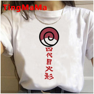 New Japanese Anime Naruto T Shirt Women Kawaii Summer Tops Cartoon Harajuku Akatsuki Graphic Tees Unisex Plus Size Tshirt Female