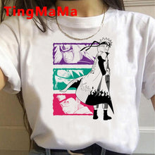 New Japanese Anime Naruto T Shirt Women Kawaii Summer Tops Cartoon Harajuku Akatsuki Graphic Tees Unisex Plus Size Tshirt Female