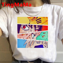 New Japanese Anime Naruto T Shirt Women Kawaii Summer Tops Cartoon Harajuku Akatsuki Graphic Tees Unisex Plus Size Tshirt Female