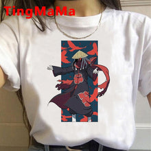 New Japanese Anime Naruto T Shirt Women Kawaii Summer Tops Cartoon Harajuku Akatsuki Graphic Tees Unisex Plus Size Tshirt Female