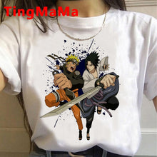 New Japanese Anime Naruto T Shirt Women Kawaii Summer Tops Cartoon Harajuku Akatsuki Graphic Tees Unisex Plus Size Tshirt Female