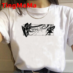 New Japanese Anime Naruto T Shirt Women Kawaii Summer Tops Cartoon Harajuku Akatsuki Graphic Tees Unisex Plus Size Tshirt Female